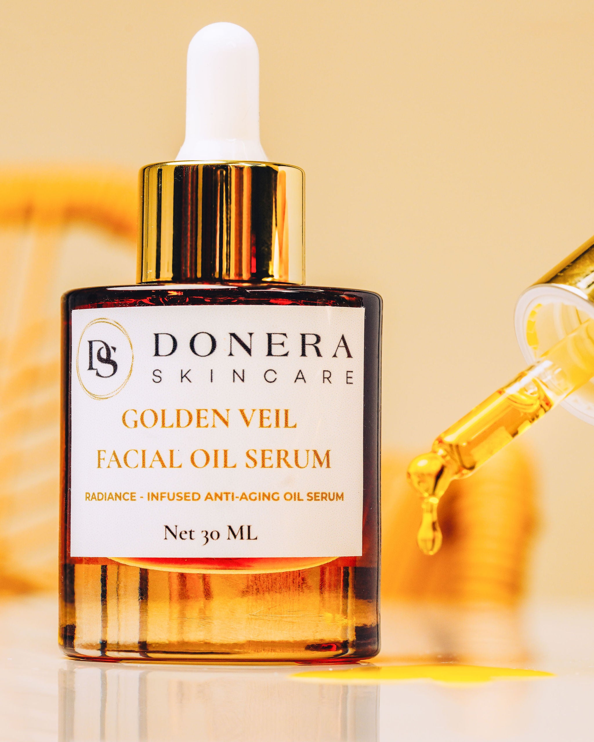 Golden Veil Botanical Renewal Serum